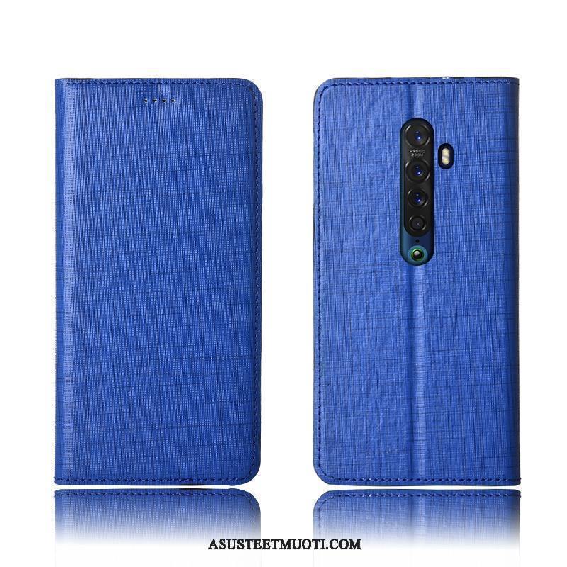 Oppo Reno 2 Kuoret Simpukka All Inclusive Kukkakuvio Nahkakotelo Kuori