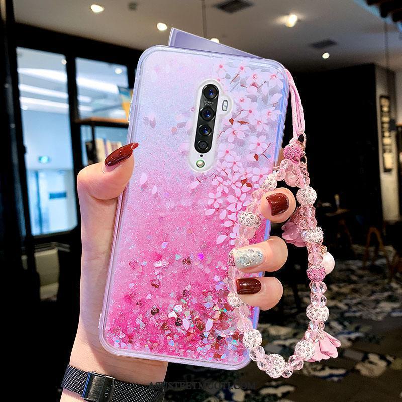 Oppo Reno 2 Kuori Kuoret Neste Kukka Juoksuhiekka Puhelimen Violetti