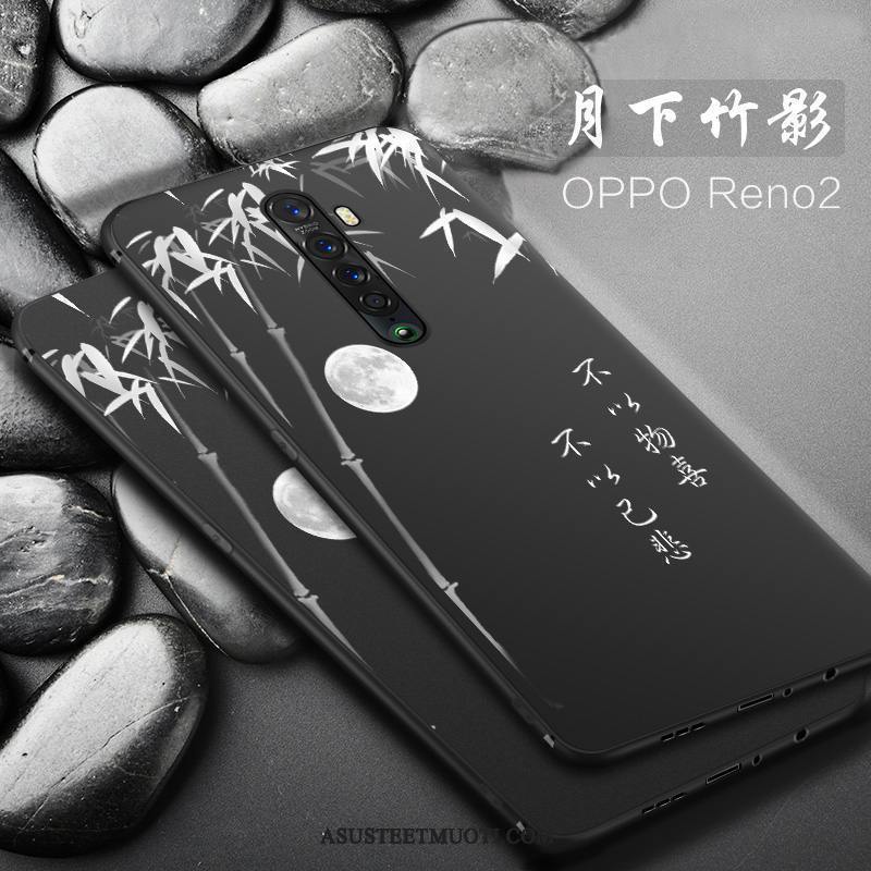 Oppo Reno 2 Kuori Kuoret Pehmeä Neste Suojaus Pesty Suede All Inclusive