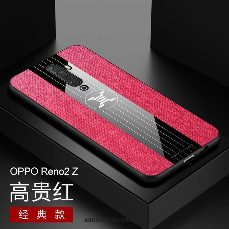 Oppo Reno 2 Z Kuoret Net Red Kova All Inclusive Pesty Suede Pu