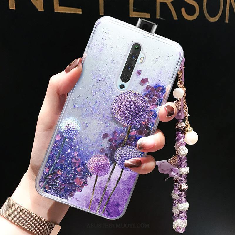 Oppo Reno 2 Z Kuori Kuoret Violetti Kukka Perhonen Puhelimen