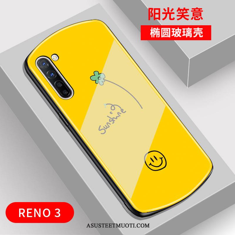 Oppo Reno 3 Kuoret Kaari Peili Puhelimen Kuori Net Red