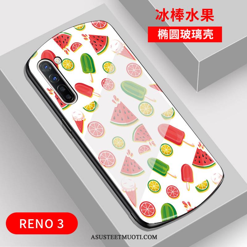 Oppo Reno 3 Kuoret Kaari Peili Puhelimen Kuori Net Red