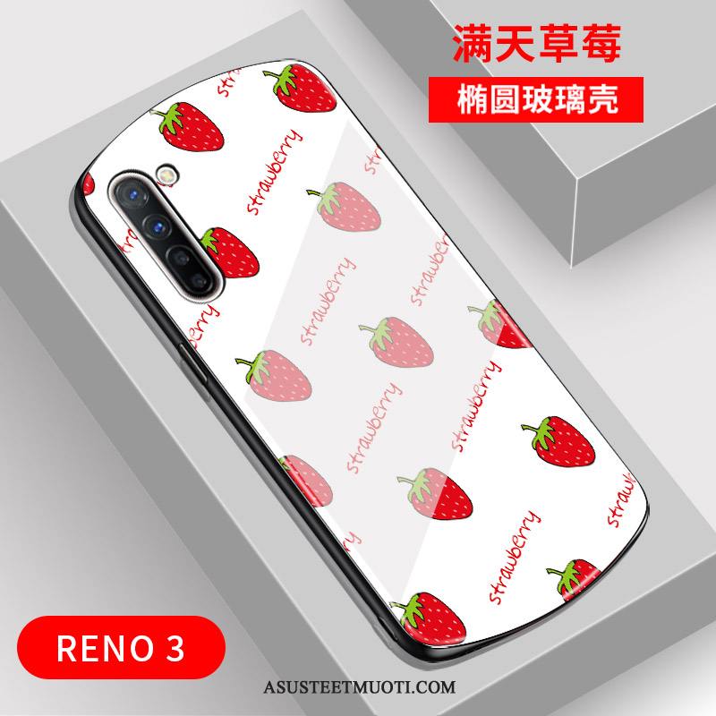 Oppo Reno 3 Kuoret Kaari Peili Puhelimen Kuori Net Red