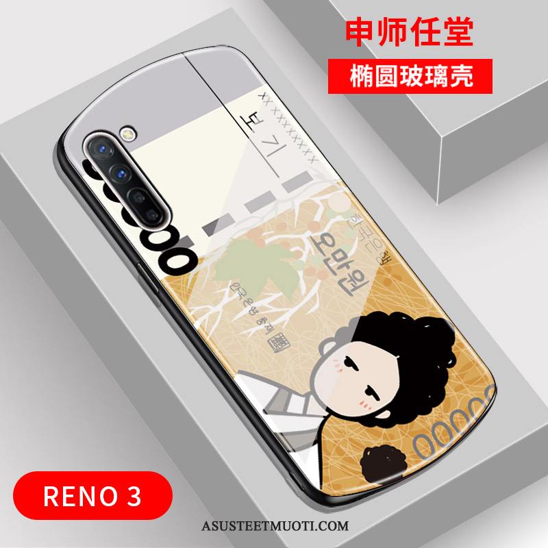 Oppo Reno 3 Kuoret Kaari Peili Puhelimen Kuori Net Red