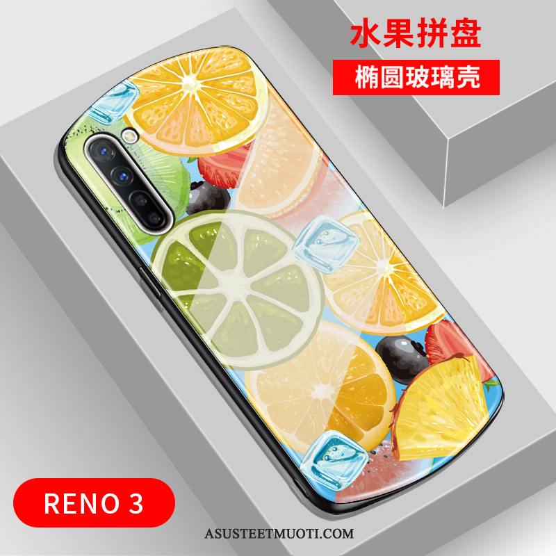 Oppo Reno 3 Kuoret Kaari Peili Puhelimen Kuori Net Red