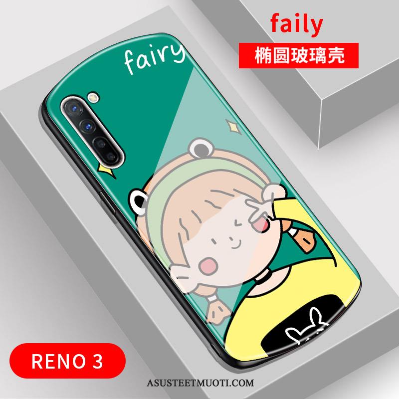 Oppo Reno 3 Kuoret Kaari Peili Puhelimen Kuori Net Red