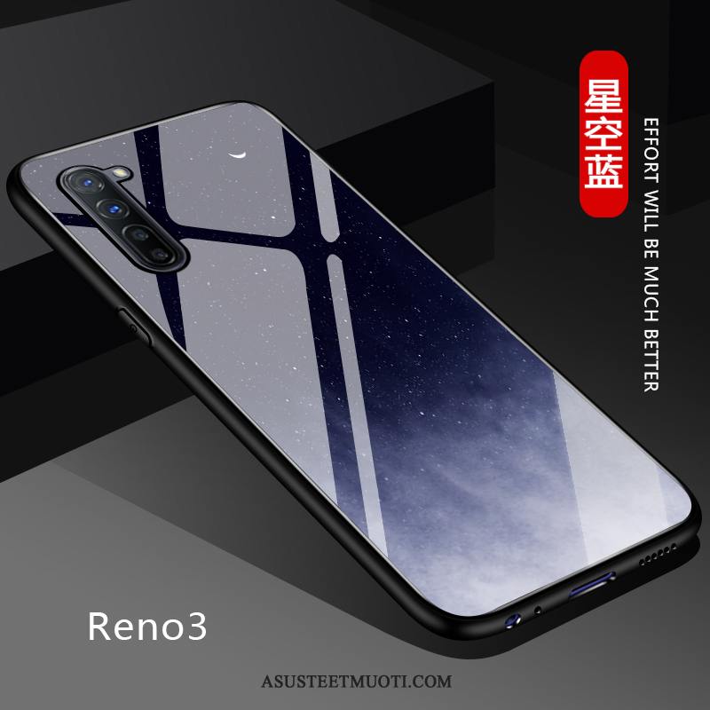 Oppo Reno 3 Kuoret Kiinteä Väri Pehmeä Neste Puhelimen Suojaus Net Red