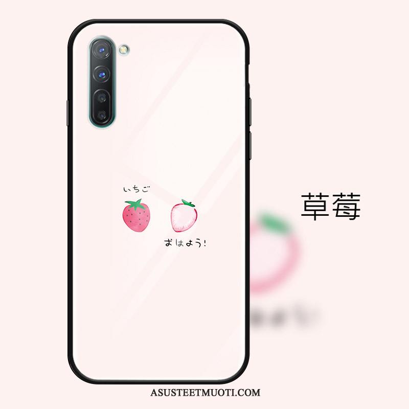 Oppo Reno 3 Kuoret Kotelo Yksinkertainen Puhelimen Mansikka Lasi