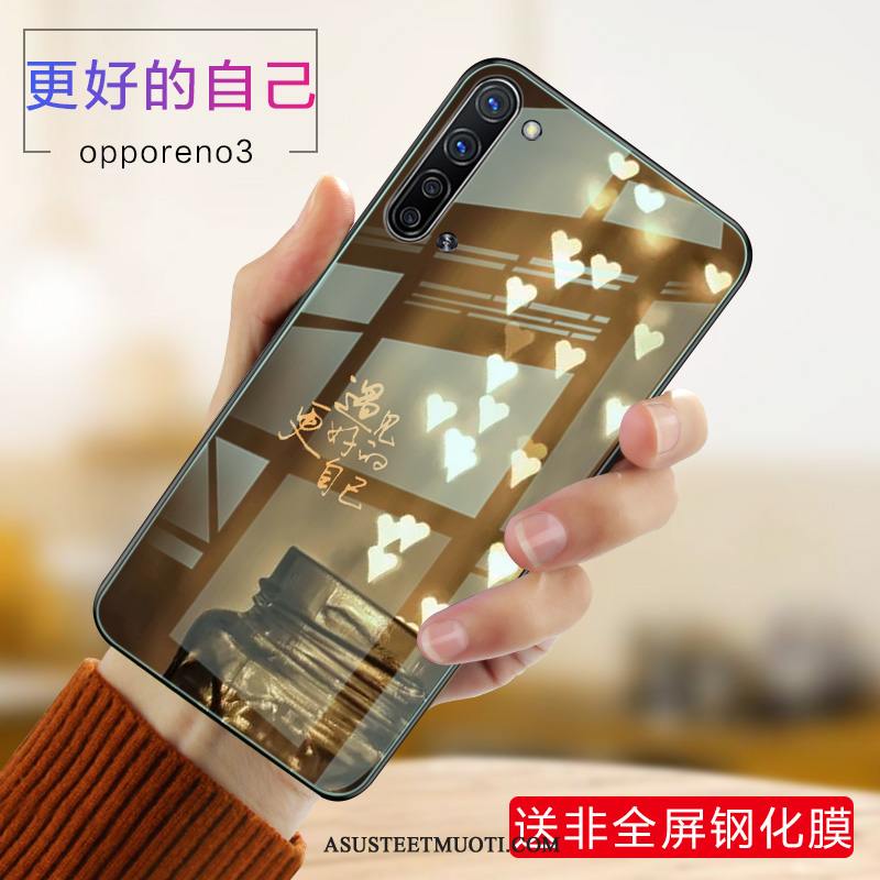 Oppo Reno 3 Kuoret Murtumaton Persoonallisuus All Inclusive Vihreä Kuori