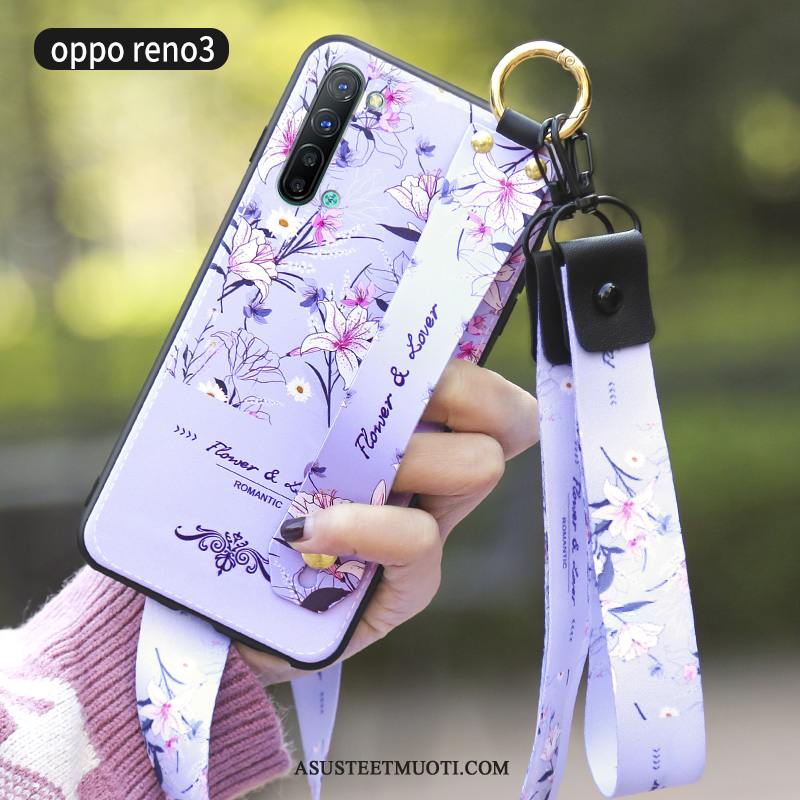 Oppo Reno 3 Kuoret Punainen Kuori Trendi Persoonallisuus Murtumaton