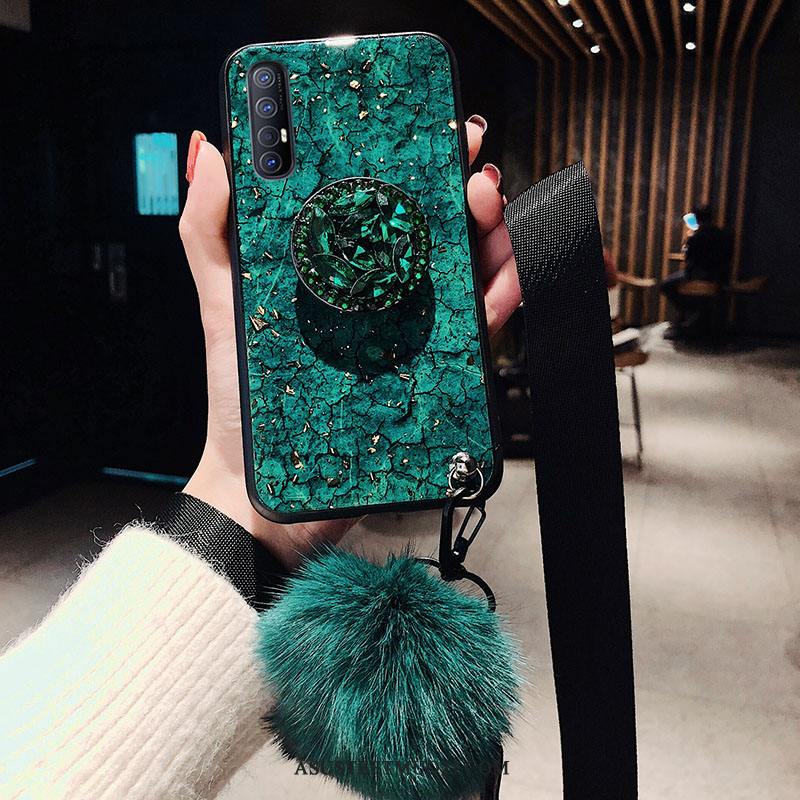 Oppo Reno 3 Pro Kuoret Murtumaton Violetti Ripustettavat Koristeet Kotelo Puhelimen