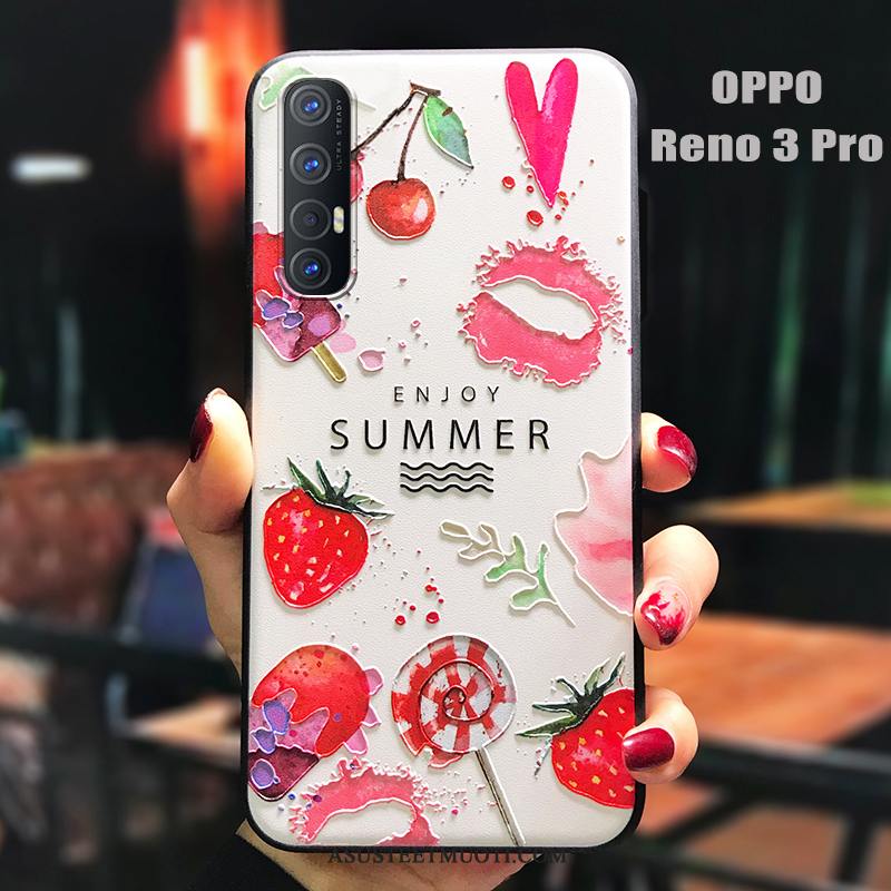 Oppo Reno 3 Pro Kuoret Persoonallisuus Kotelo Ohut Puhelimen Pesty Suede