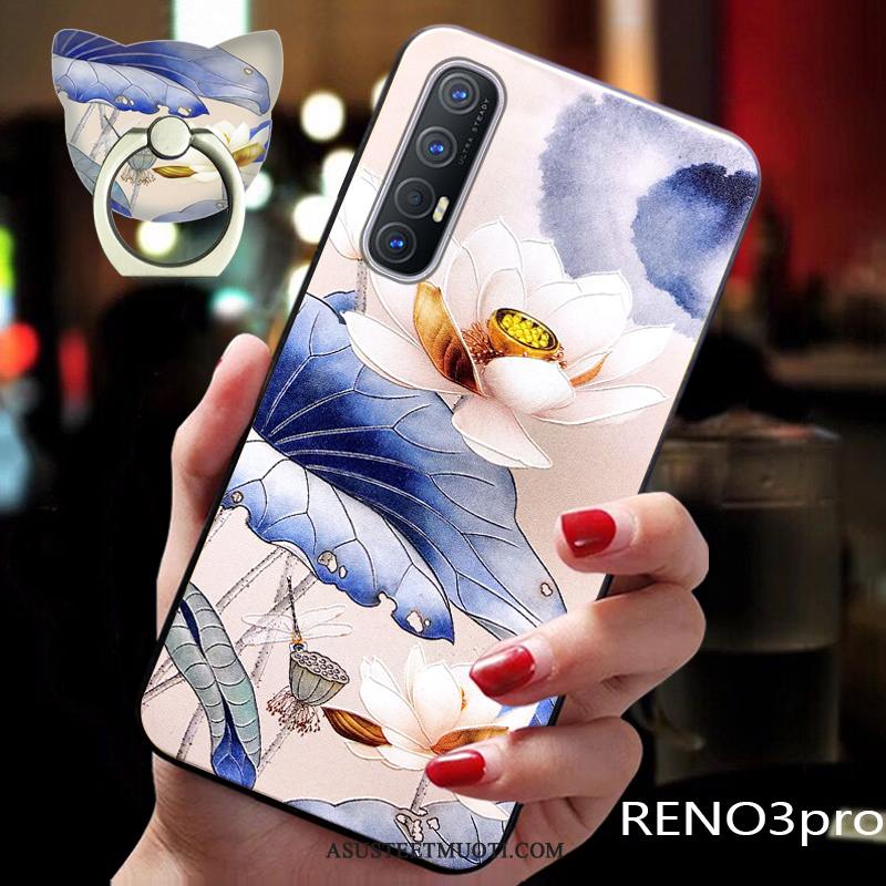 Oppo Reno 3 Pro Kuoret Ripustettavat Koristeet Sininen All Inclusive Silikoni Tuki