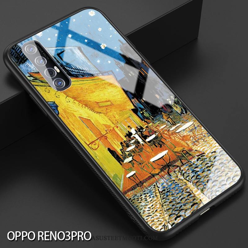 Oppo Reno 3 Pro Kuoret Trendi Net Red Suojaus Kotelo Puhelimen