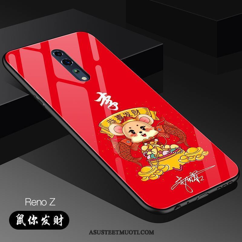 Oppo Reno Z Kuoret Trendi Net Red Kotelo Puhelimen Muokata