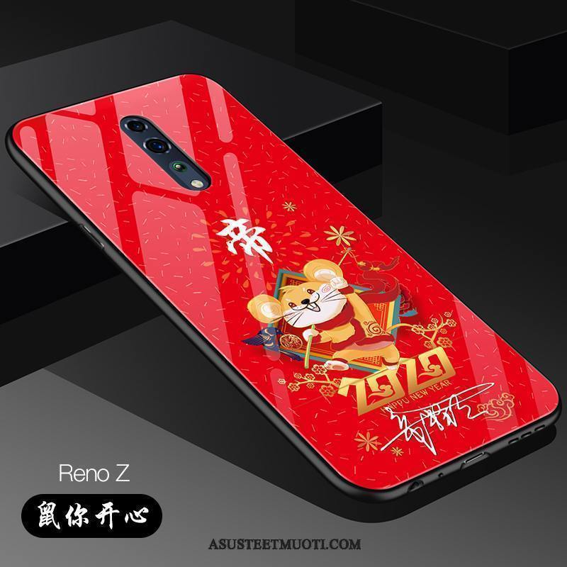 Oppo Reno Z Kuoret Trendi Net Red Kotelo Puhelimen Muokata