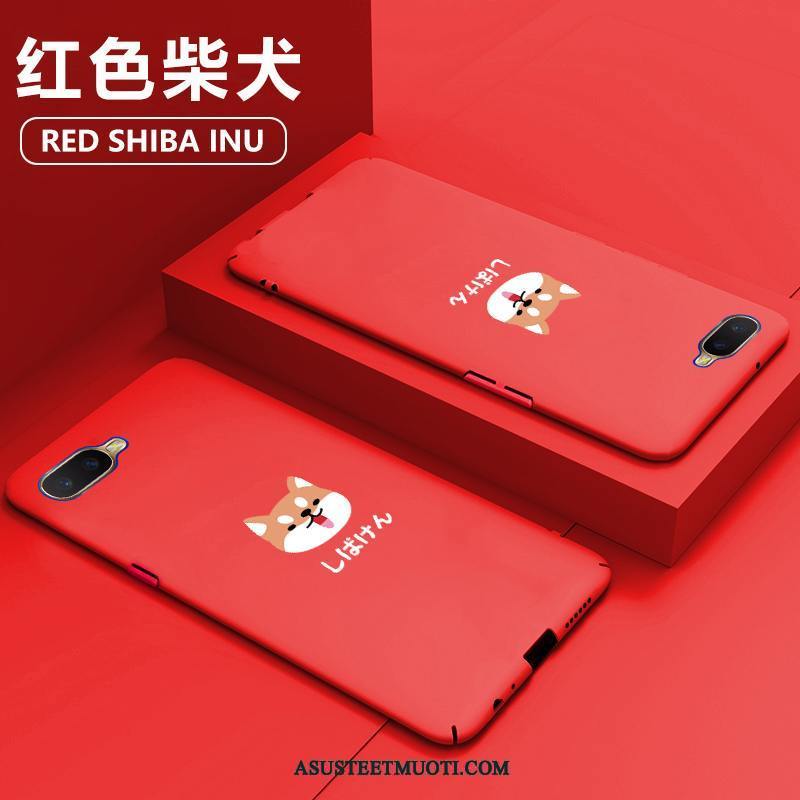 Oppo Rx17 Neo Kuoret Punainen Luova Tide-brändi Kuori Pesty Suede