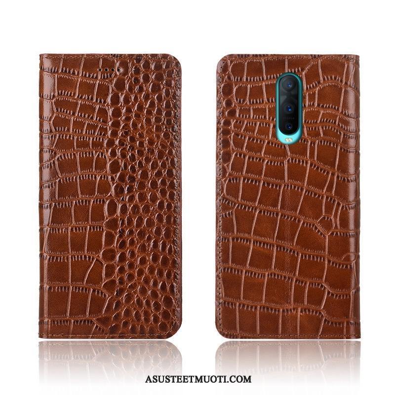 Oppo Rx17 Pro Kuoret Murtumaton All Inclusive Kotelo Krokotiili Suojaus