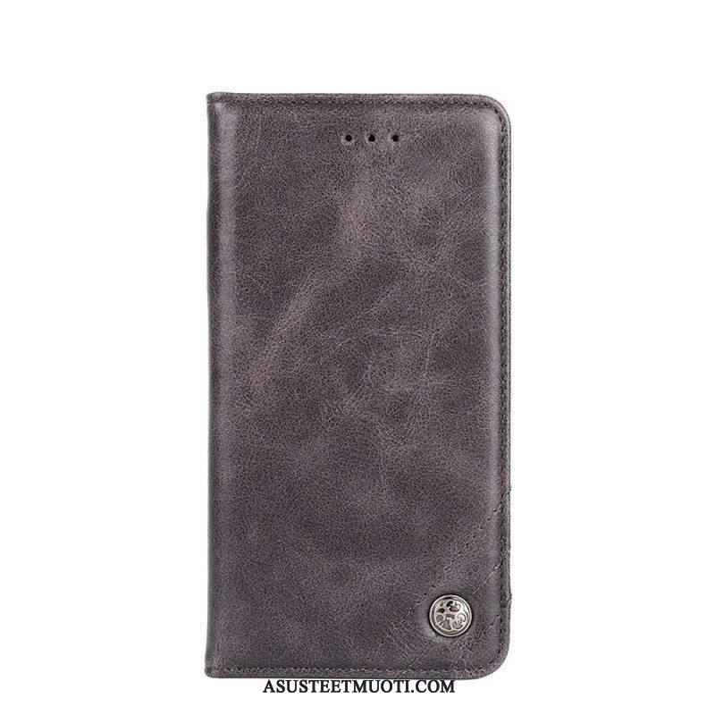 Puhelinkuoret Google Pixel 6A Kotelot Flip Tyylikäs Nahkaniitti