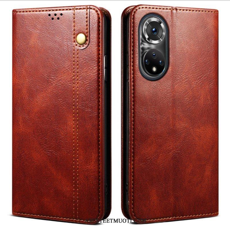 Puhelinkuoret Honor 50 Pro Kotelot Flip Pro Waxed Faux Leather