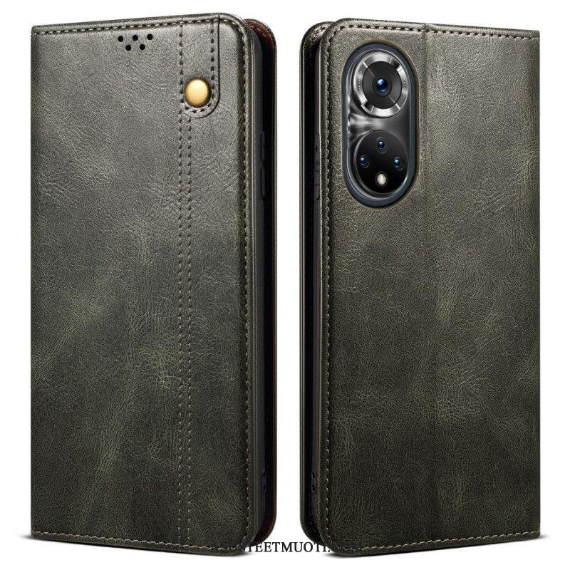 Puhelinkuoret Honor 50 Pro Kotelot Flip Pro Waxed Faux Leather