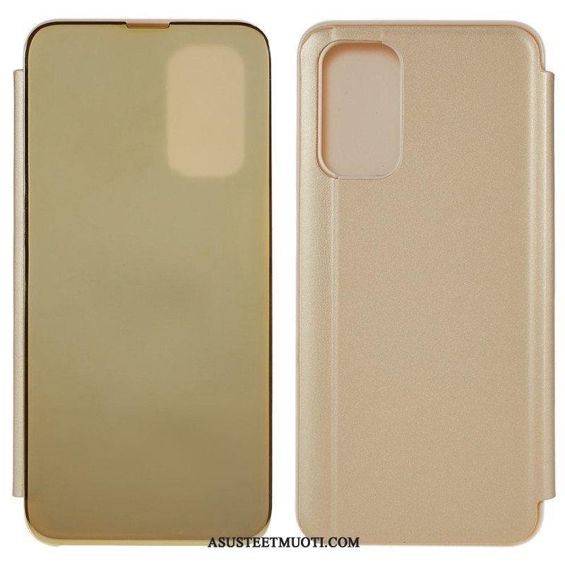 Puhelinkuoret Oppo A54 5G / A74 5G Peili Ja Nahkaefekti