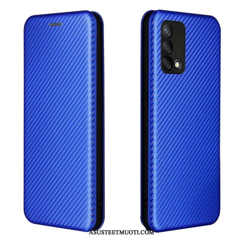 Puhelinkuoret Oppo A74 4G Kotelot Flip Hiilikuitu