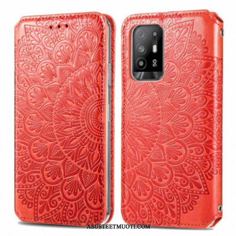 Puhelinkuoret Oppo A94 5G Kotelot Flip Mandala