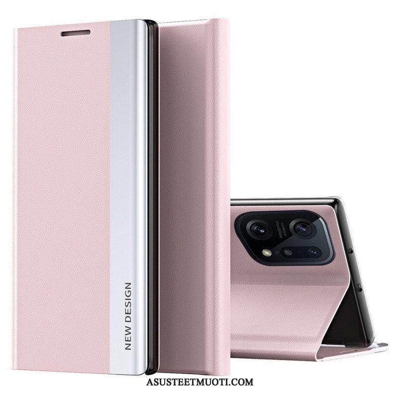 Puhelinkuoret Oppo Find X5 Pro Kotelot Flip Uusi Muotoilu