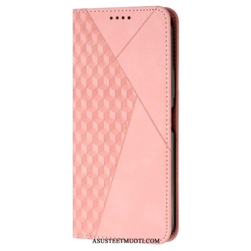 Puhelinkuoret Samsung Galaxy A54 5G Kotelot Flip Style Nahka 3d-kuvio