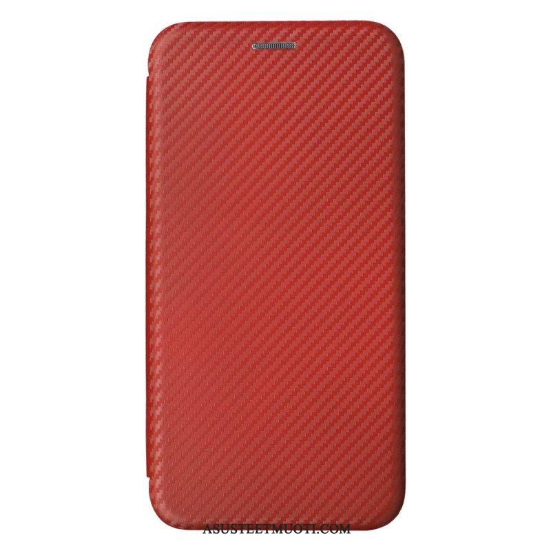 Puhelinkuoret Samsung Galaxy A54 5G Kotelot Flip Värillinen Hiilikuitu
