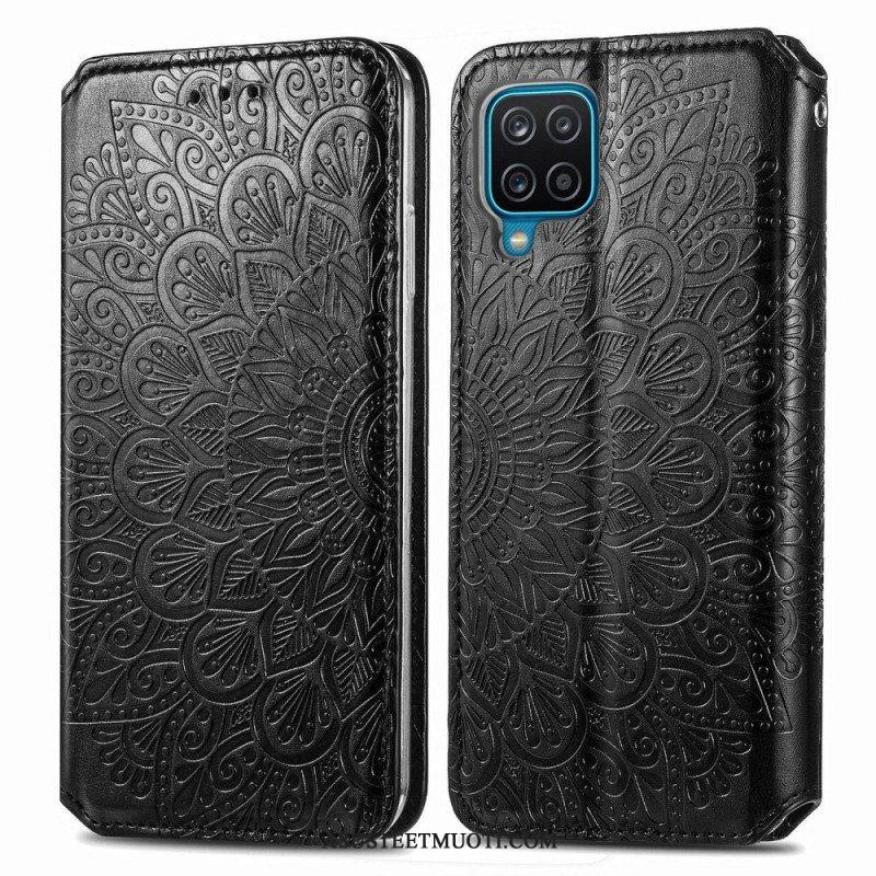 Puhelinkuoret Samsung Galaxy M12 / A12 Kotelot Flip Mandala