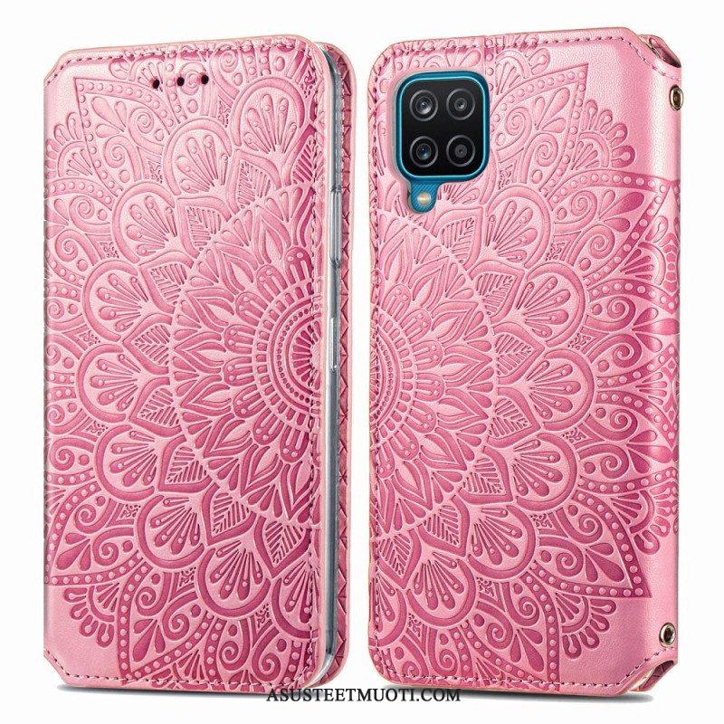 Puhelinkuoret Samsung Galaxy M12 / A12 Kotelot Flip Mandala