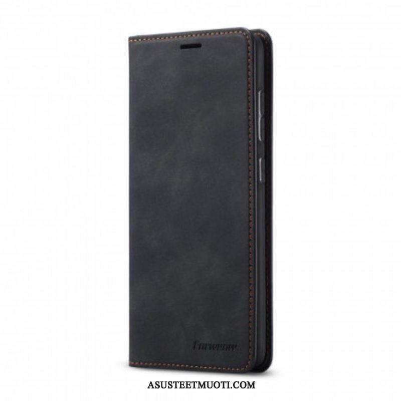 Puhelinkuoret Samsung Galaxy S21 Plus 5G Kotelot Flip Forwenw Nahkaefekti