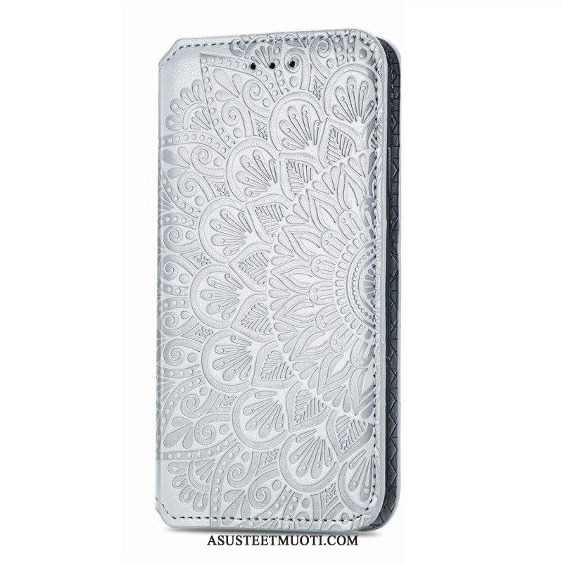 Puhelinkuoret Samsung Galaxy S22 Ultra 5G Kotelot Flip Mandala