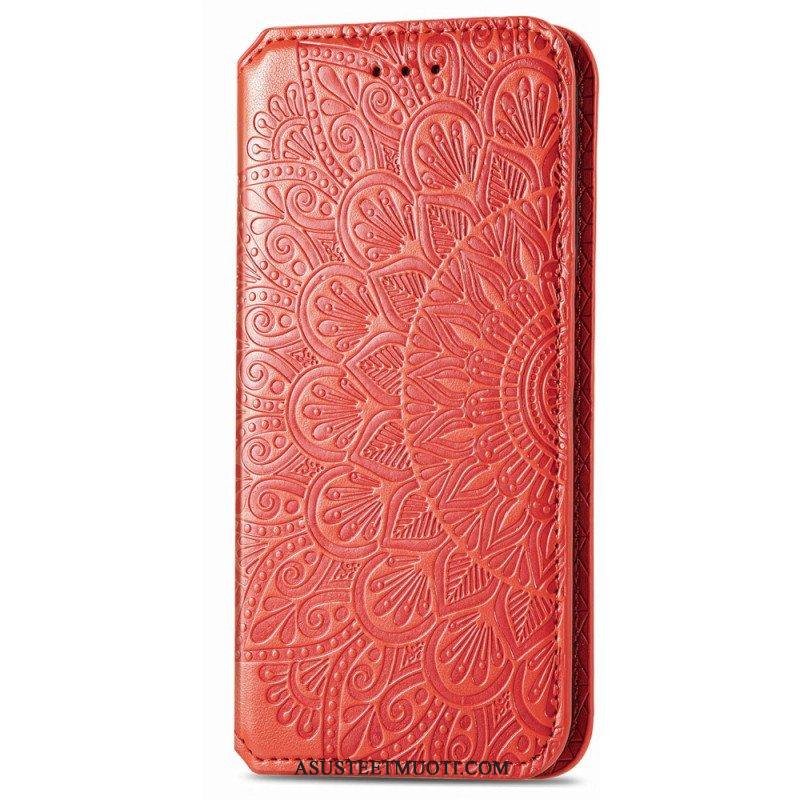 Puhelinkuoret Samsung Galaxy S22 Ultra 5G Kotelot Flip Mandala