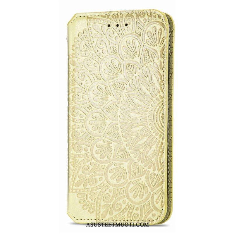 Puhelinkuoret Samsung Galaxy S22 Ultra 5G Kotelot Flip Mandala