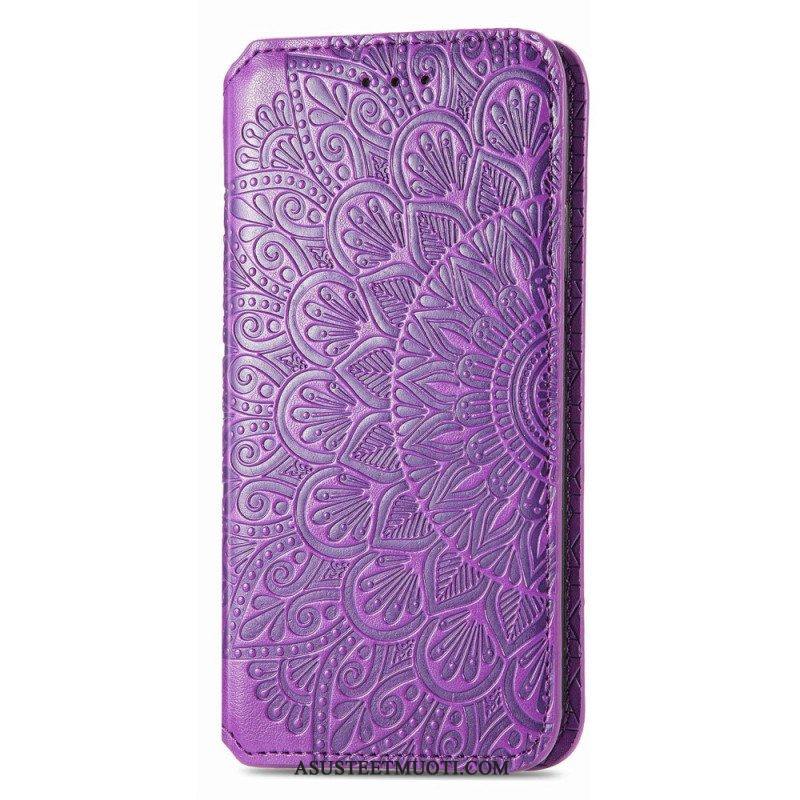 Puhelinkuoret Samsung Galaxy S22 Ultra 5G Kotelot Flip Mandala