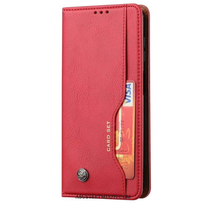 Puhelinkuoret Samsung Galaxy S23 5G Kotelot Flip Keinonahkainen Korttikotelo