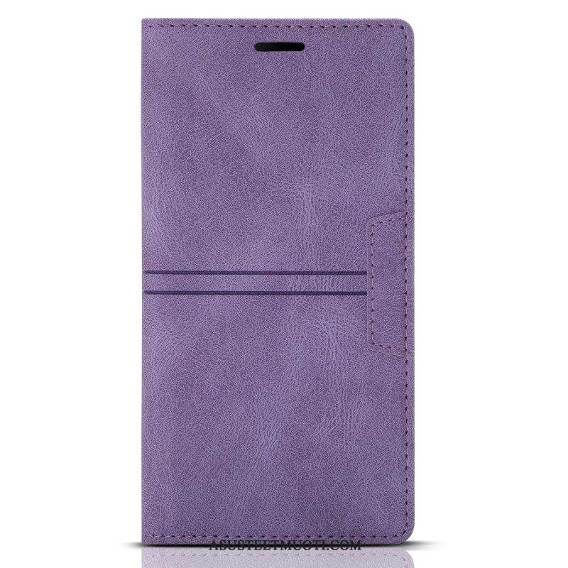 Puhelinkuoret Samsung Galaxy S23 Plus 5G Kotelot Flip Tyylikäs Nahkaompelumagneettinen Lukko
