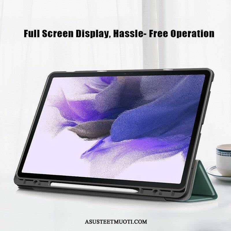 Puhelinkuoret Samsung Galaxy Tab S7 FE Kolminkertainen. Vahvistettu Kynäteline
