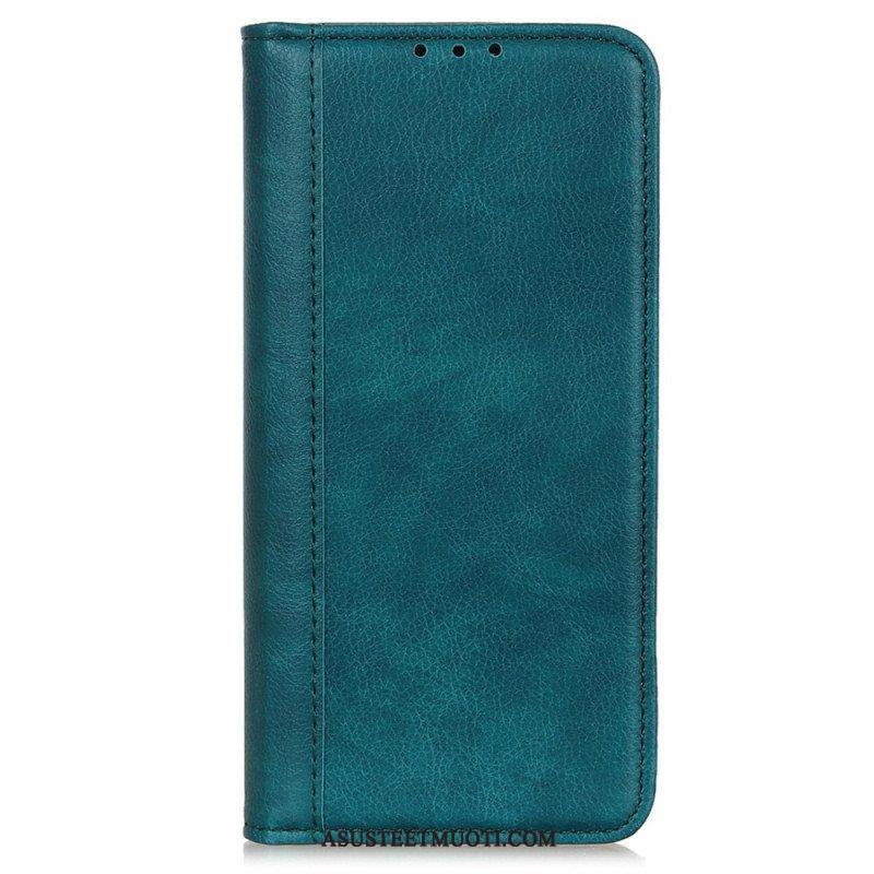 Puhelinkuoret Xiaomi 13 Lite Kotelot Flip Värillinen Versio Haljasnahka