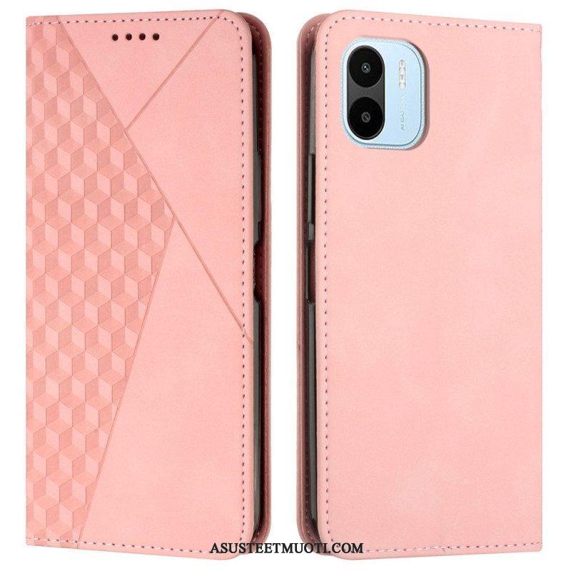 Puhelinkuoret Xiaomi Redmi A1 Kotelot Flip Cubic Style Skin-touch