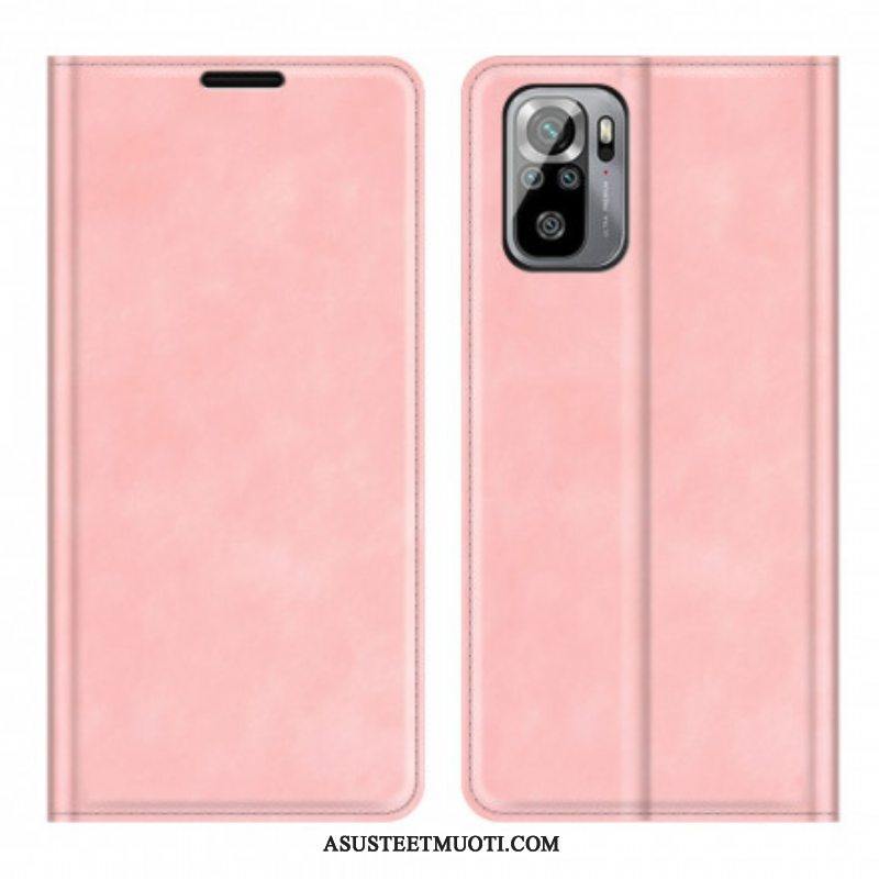 Puhelinkuoret Xiaomi Redmi Note 10 / 10S Kotelot Flip Skin-touch