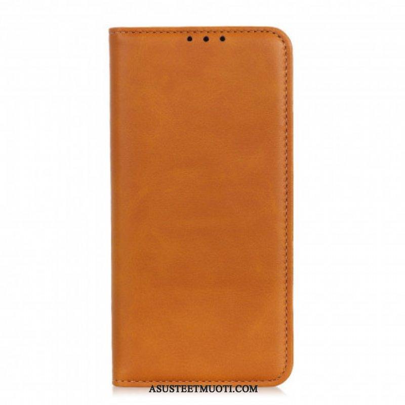 Puhelinkuoret Xiaomi Redmi Note 10 Pro Kotelot Flip Halkaistu Nahka