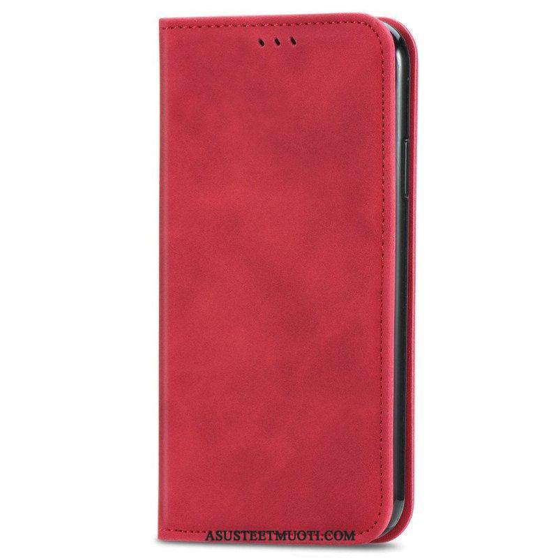 Puhelinkuoret Xiaomi Redmi Note 11 / 11S Kotelot Flip Vintage Nahkaefekti