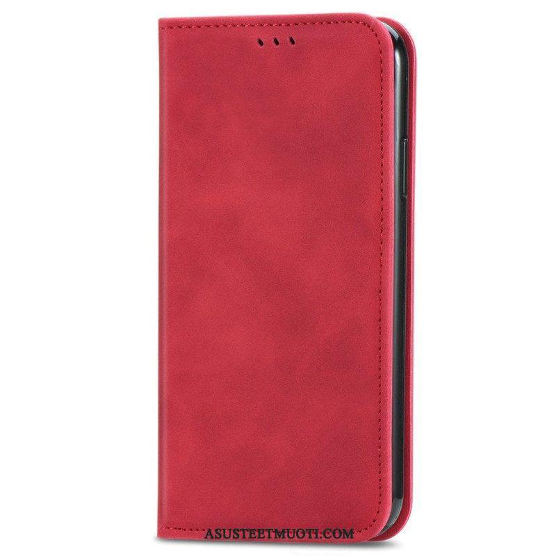 Puhelinkuoret Xiaomi Redmi Note 11 / 11S Kotelot Flip Vintage Nahkaefekti