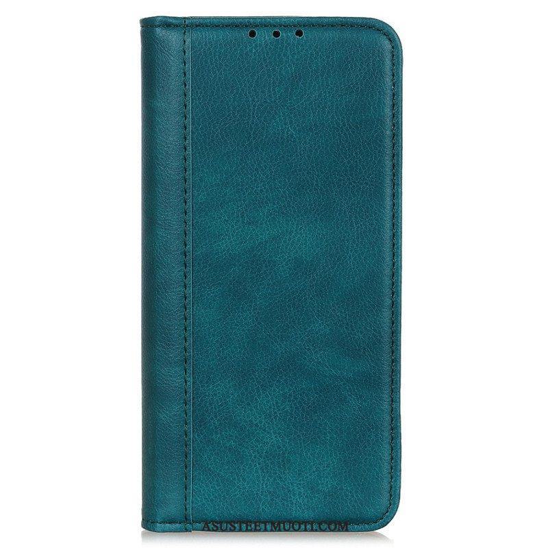 Puhelinkuoret Xiaomi Redmi Note 12 4G Kotelot Flip Vintage Haljasnahkaa