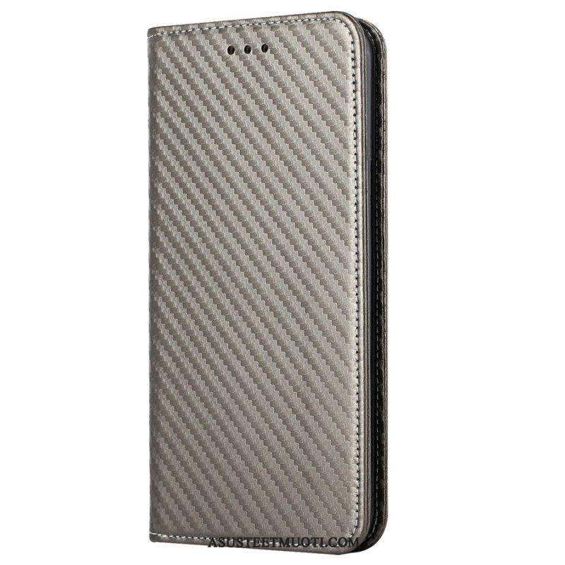 Puhelinkuoret iPhone 14 Suojaketju Kuori Kotelot Flip Strappy Carbon Fiber Style